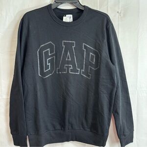 GAP Women’s Logo Crewneck Sweatshirt Black Small